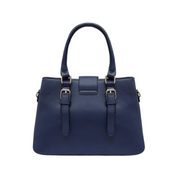 Aralis Quilted Buckle Handbag  Sophisticated Medium Tote in  Blue For Female